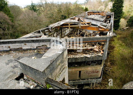 St. Peter's Seminary, Cardross, Scotland. Opened in 1966 the grade A listed building has been derelict since the late 80s Stock Photo