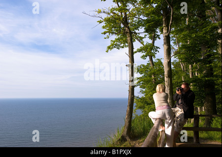 Wolin National Park overlooking Baltic Sea Poland Stock Photo