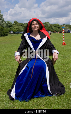 Lady in medieval costume Stock Photo - Alamy