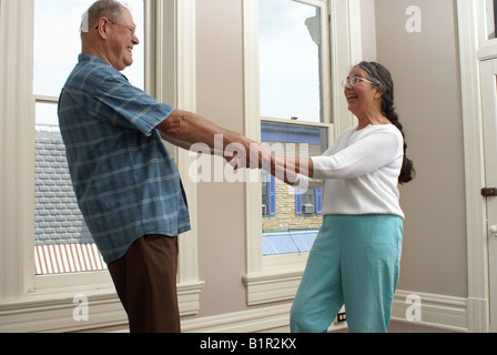 Older Couple Dancing Stock Photo
