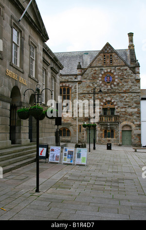 shire hall bodmin town centre high street cornwall west country england uk gb Stock Photo