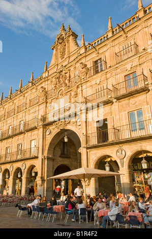 The main square in Salamanca. Spain. Stock Photo