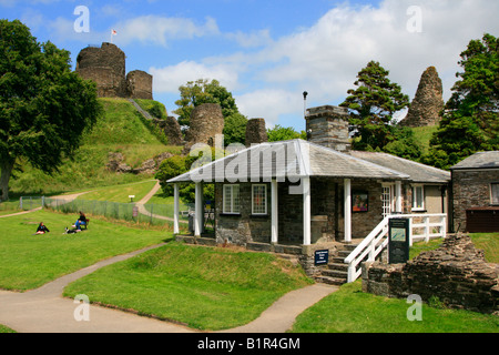 Launceston Castle grounds cornwall west country england uk gb Stock Photo