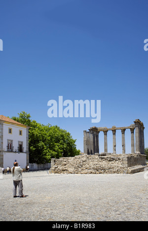 Temple of Diana, Evora, Alentejo, Portugal, Europe Stock Photo