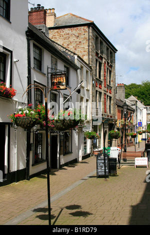 bodmin town centre high street shops cornwall west country england uk gb Stock Photo