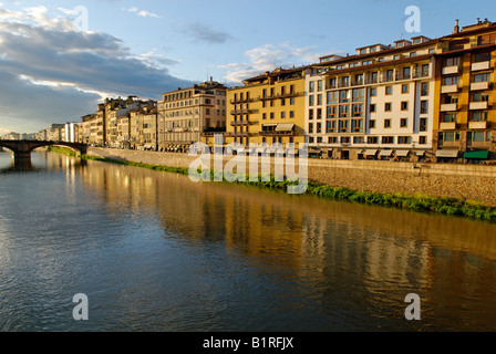 Historic city centre of Florence on the banks of the River Arno, Tuscany, UNESCO World Heritage Site, Italy, Europe Stock Photo