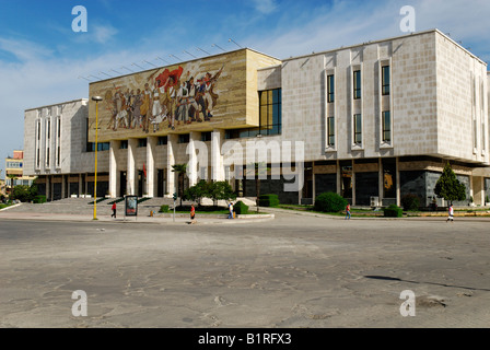 National Museum, Skanderbeg Square, Tirana, Albania, Europe Stock Photo