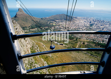 View from Table Mountain at Lion's Head, Cape Town, Cape Province, South Africa, Africa Stock Photo