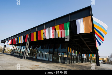 Neue Nationalgalerie, New National Gallery museum near Potsdamer Platz Square, Berlin, Germany Stock Photo