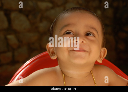 A indian boy below one year Stock Photo