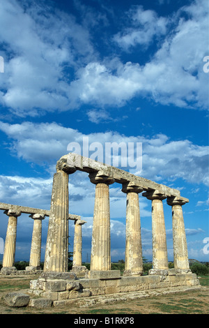 Greek temple, Metaponto, Basilicata, Italy Stock Photo