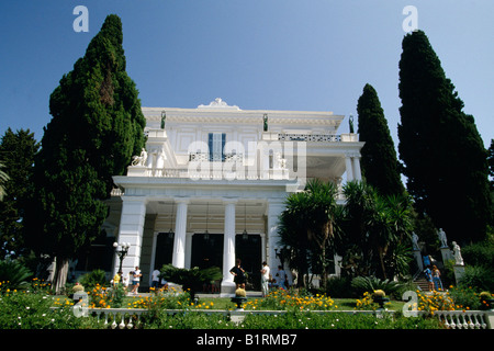 Achilleion Palace, built by Empress Elisabeth of Austria, Corfu, Greece Stock Photo