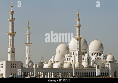Building site of the Sheikh Zayed bin Sultan Al Nahjan Mosque, Grand Mosque, third largest mosque in the world, Abu Dhabi, Unit Stock Photo