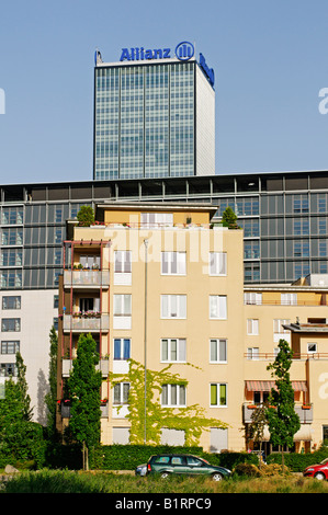 Allianz-Versicherung insurance company's Treptowers building, Treptow, Berlin, Germany, Europe Stock Photo