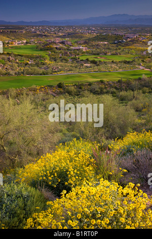 Sunridge Canyon Golf Course Fountain Hills outside of Phoenix Arizona Stock Photo