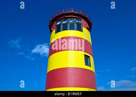 Lighthouse, Pilsum, Krummhoern, East Frisia, Lower Saxony, Germany, Europe Stock Photo