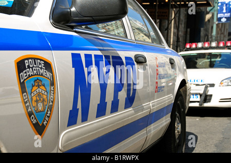 Polizei Auto Aufkleber, New York Stockfotografie - Alamy