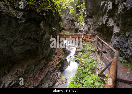 Wolfsklamm Gorge, Stans, Tyrol, Austria, Europe Stock Photo