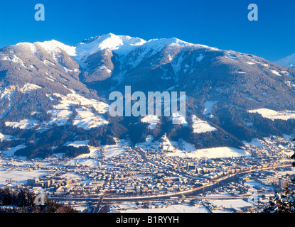 Winter in Schwaz, Tyrol, Austria, Europe Stock Photo