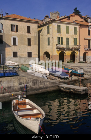 Santa Maria Rezzonico a small village on the shore of Lake of Como Lombardy Italy Stock Photo