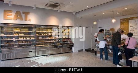 Eat. The real food company sandwich shop Charing cross branch London Stock Photo