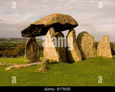 Pentre Ifan buriel chamber Nevern Valley Stock Photo