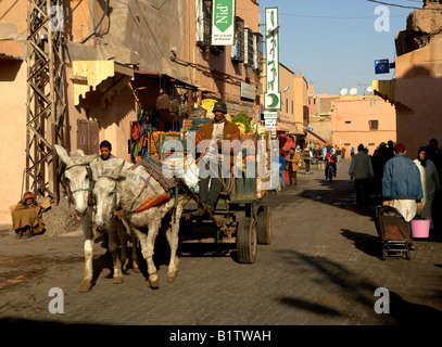 Street Scene, Marrakech, Morocco Stock Photo
