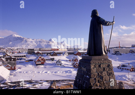 Statue Of Hans Egede Nuuk, Greenland Stock Photo: 39410841 - Alamy