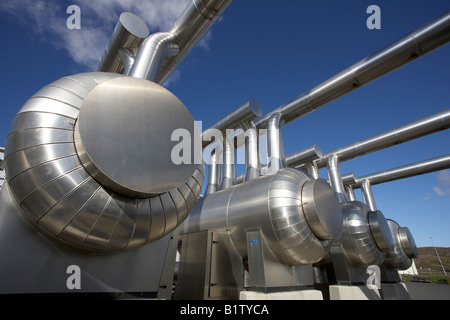 Nesjavellir Geothermal Plant in Iceland Stock Photo