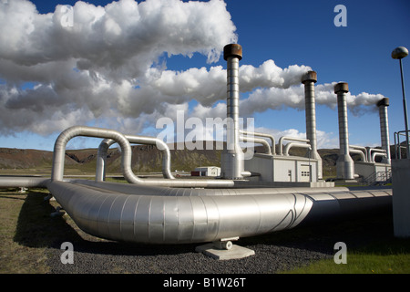 Nesjavellir Geothermal Plant in Iceland Stock Photo