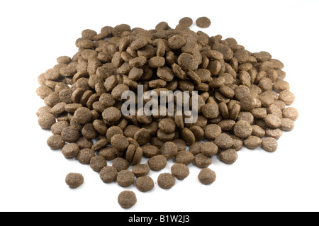 A pile of of dry biscuit dog feed Stock Photo