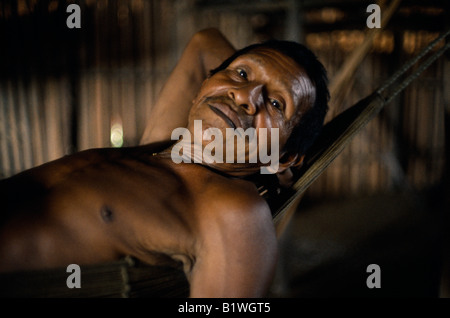 COLOMBIA North West Amazon Vaupes rio Piraparana Tukano Indigenous People Stock Photo