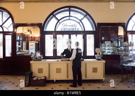 Alexandria, Egypt. Athineos Cafe, founded in 1900 Stock Photo