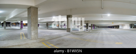 Empty Parking Garage Car Park, USA Stock Photo