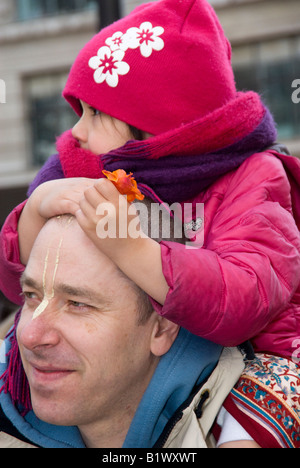 Hare Krishna devotee in the streets of Curitiba downtown Stock Photo - Alamy