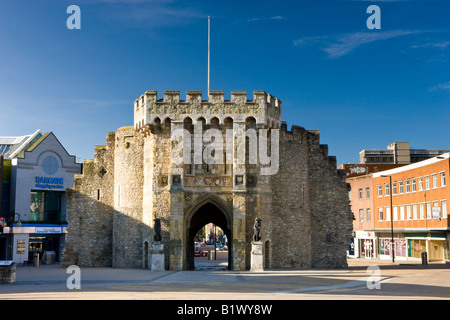 The Bargate marking the entrance to the Medieval town of Southampton Hampshire England Stock Photo