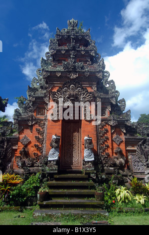 Classic entrance to traditional temple compound Ubud Bali Indonesia No PR Stock Photo