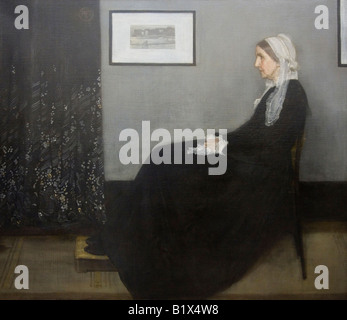 Arrangement in Grey and Black No.1., Whistler's Mother, 1871, Musee D'Orsay Orsay Art Gallery and Museum Paris France Europe Stock Photo