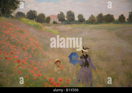 Poppies near Argenteuil by Claude Monet 1873 Oil on canvas Musee D ...