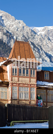 Traditional Romanian House Busteni Romania Stock Photo