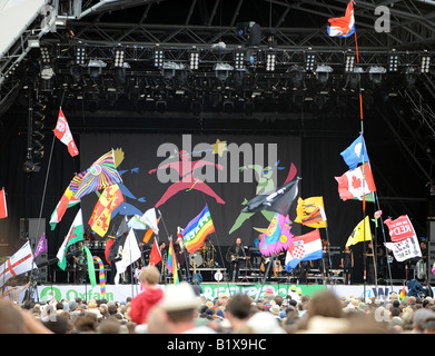 Glastonbury festival Neil Diamond Stock Photo