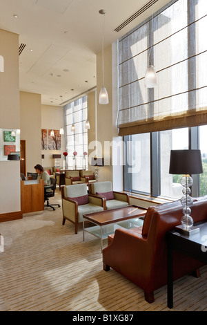 The Club Lounge at the Intercontinental Hotel Park Lane Stock Photo