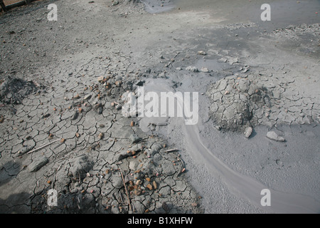 Mud volcano at baratang island,andaman,india Stock Photo