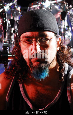 Mike Portnoy, drummer portrait, Dream Theater,Photo Kazimierz Jurewicz Stock Photo