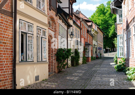 Straßenszene in Lüneburg Niedersachsen Deutschland Street scene in Lueneburg Lower Saxony Germany Stock Photo