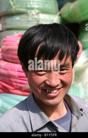 Scenes from the city of Langzhou capital of the Gansu province close to Mongolia in the north China Stock Photo