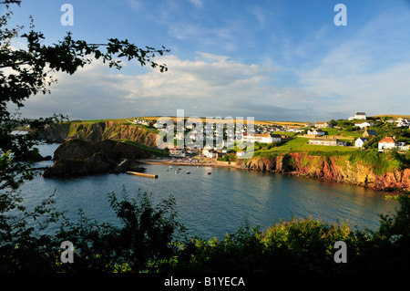a view of hope cove in the south hams Devon Stock Photo