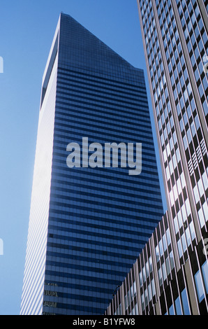 New York City skyscraper: The Citigroup Center Building Headquarters, formerly Citicorp Center Building, on Lexington Avenue. Designated Landmark 2016. Stock Photo