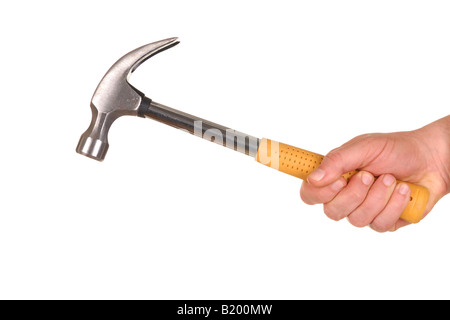 Hand with Hammer Stock Photo