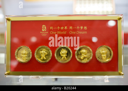 Official beijing olympics souvenir shop hi-res stock photography
